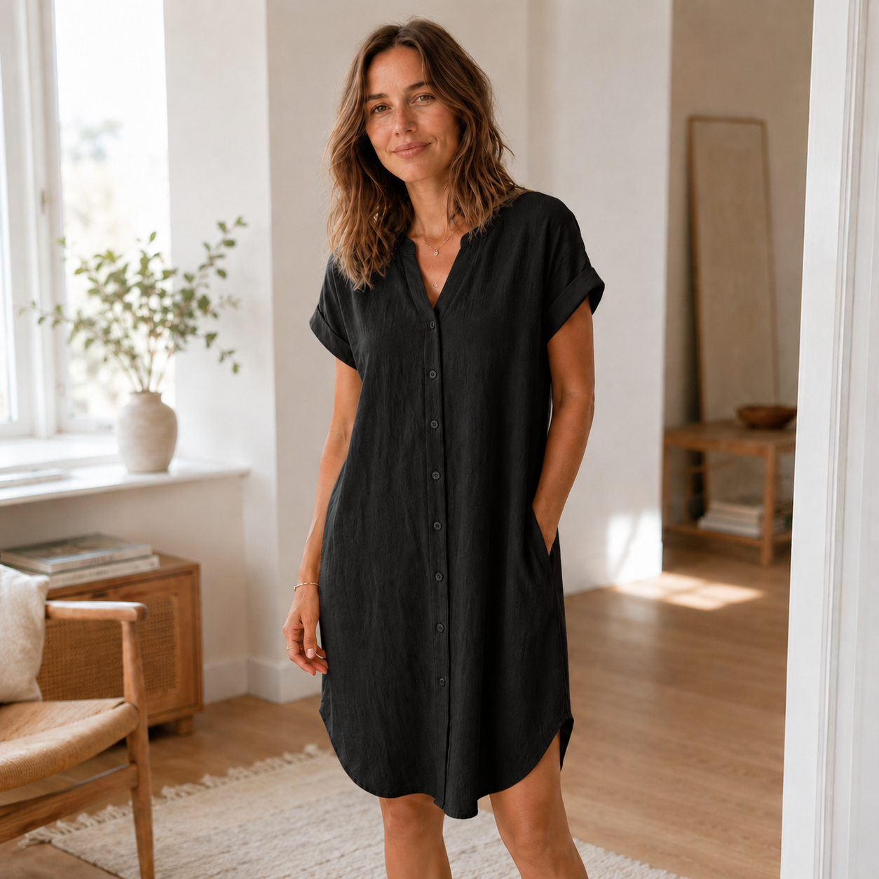 Vestido Túnica Liv – Informal con Escote en V