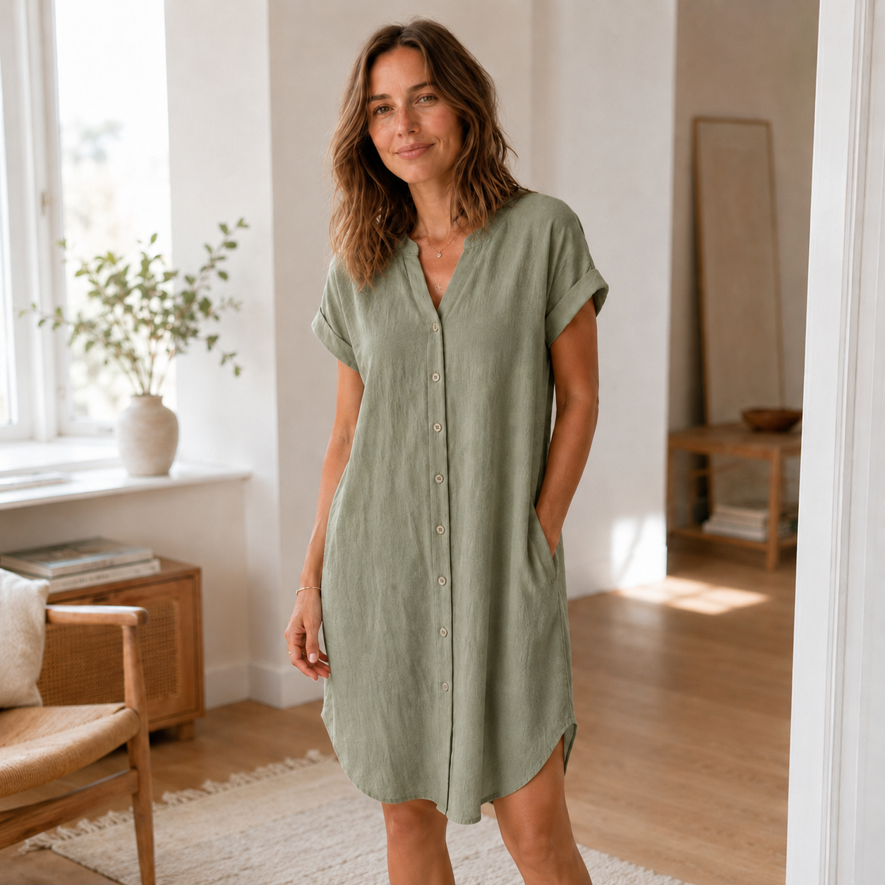 Vestido Túnica Liv – Informal con Escote en V