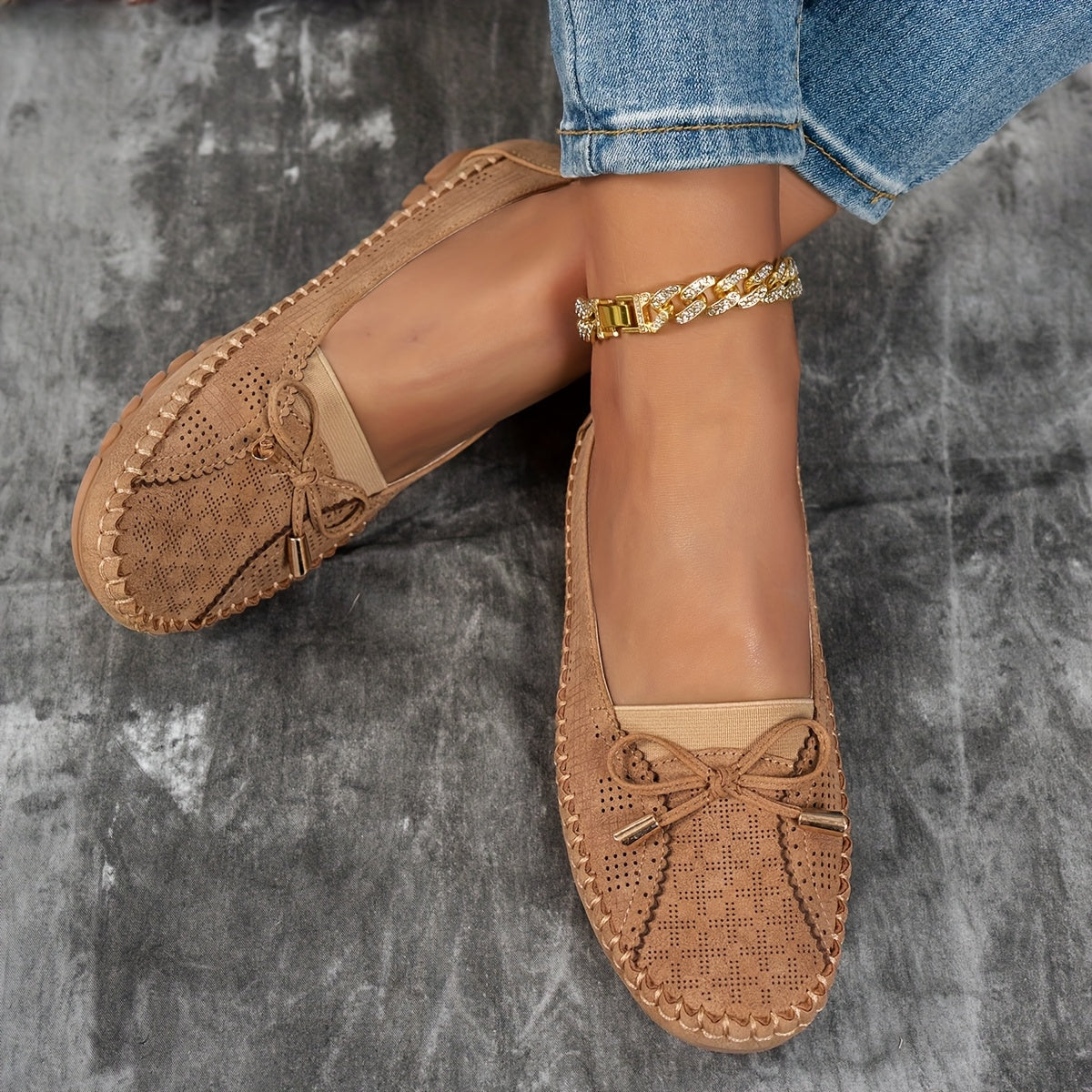 Sabine – Weiche Komfort-Loafer mit zarter Schleife