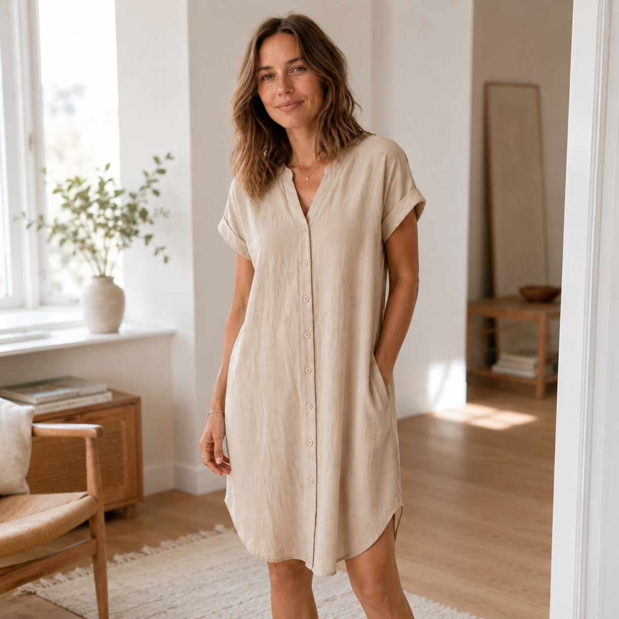 Vestido Túnica Liv – Informal con Escote en V