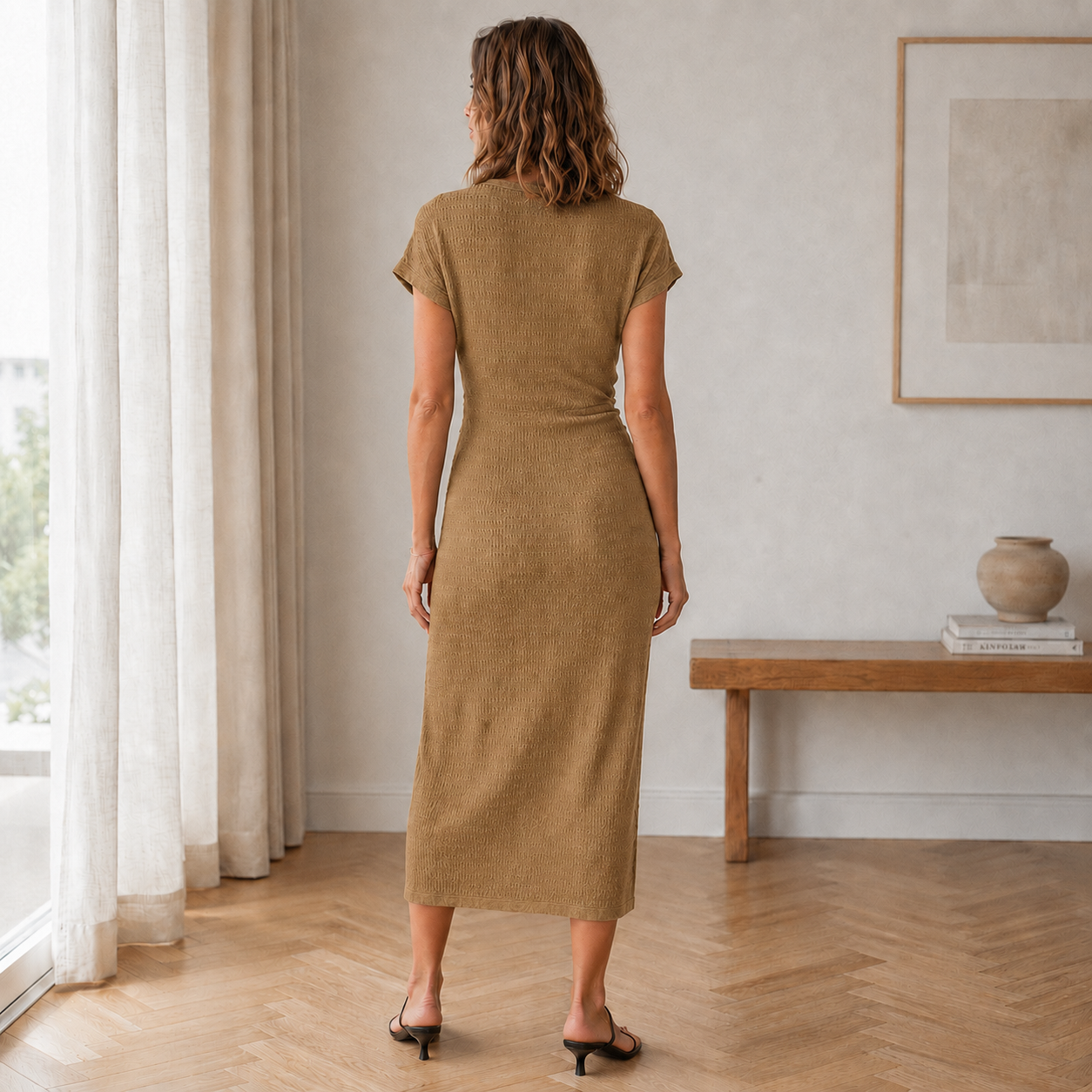 Vestido Midi Idun – Anudado con Abertura Lateral