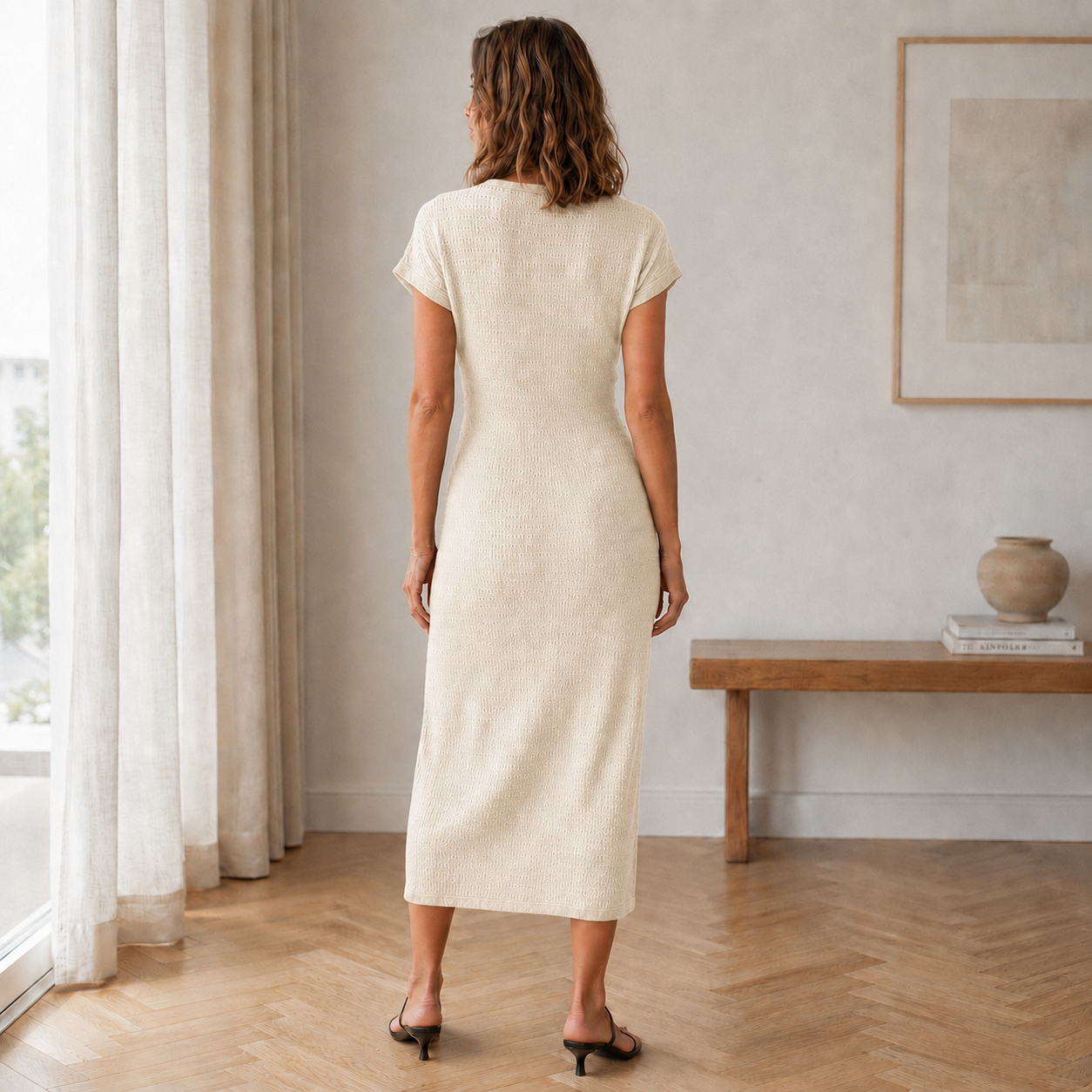 Vestido Midi Idun – Anudado con Abertura Lateral