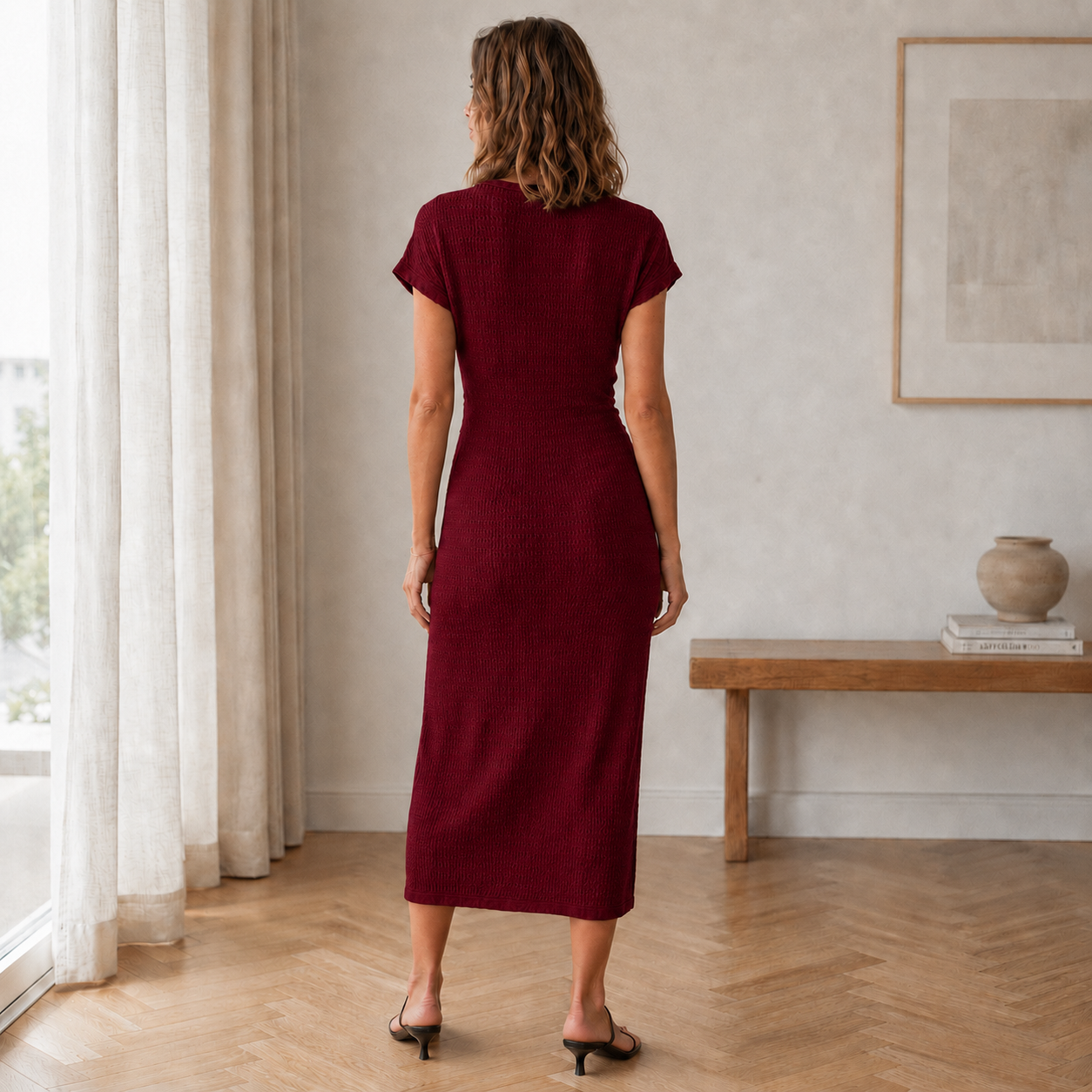 Vestido Midi Idun – Anudado con Abertura Lateral