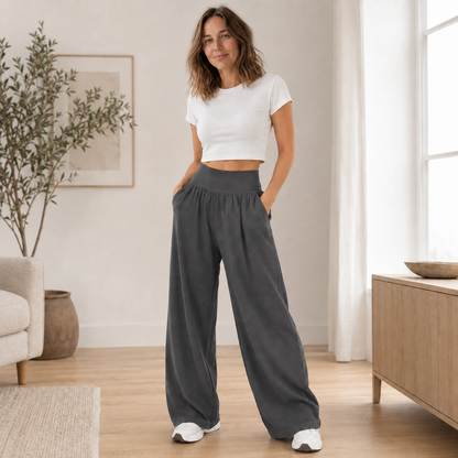Pantalón Ancho Saga – Tiro Alto y Pierna Fluida