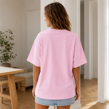 Camiseta Oversized Sina – Algodón Puro, Corte Holgado
