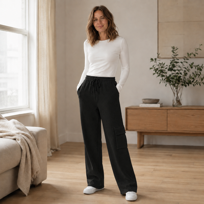 Pantalón Cargo Térmico Thea – Forrado y Cálido