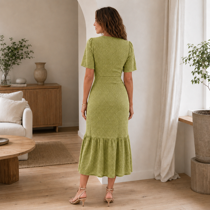 Vestido Midi Nika – Vestido de Verano Floral