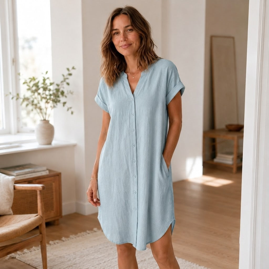 Vestido Túnica Liv – Informal con Escote en V