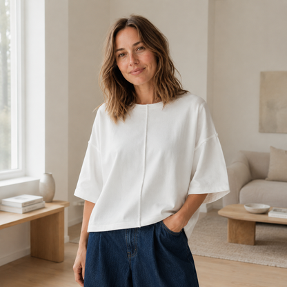 Camiseta Boxy Maren – Oversized Informal y Suave