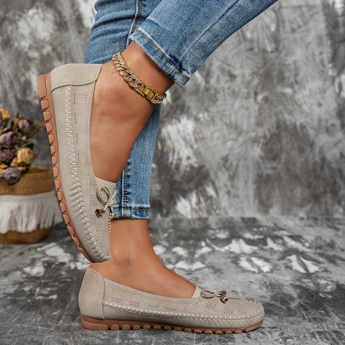 Sabine – Weiche Komfort-Loafer mit zarter Schleife