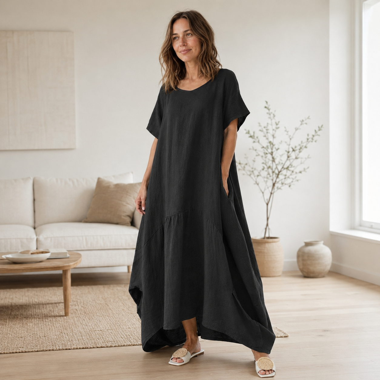 Vestido Largo Oversize Liv – Corte Informal y Largo