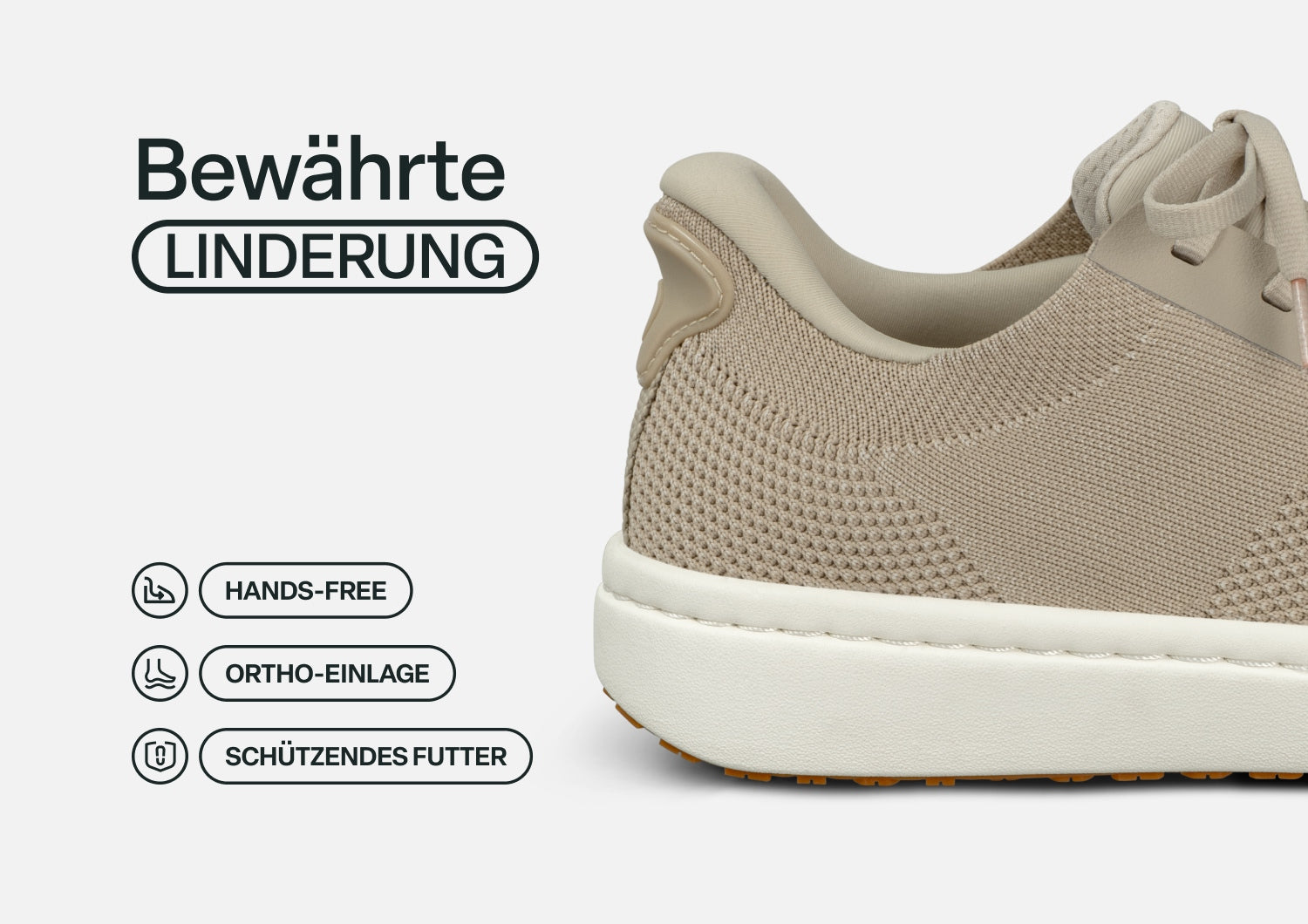 Lena - Beige Leichter Komfort-Sneaker für jeden Tag