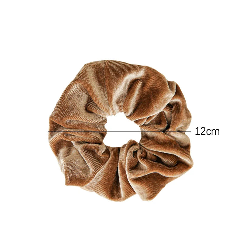 Scrunchies de Terciopelo Mette – Set de 4, Suaves y Elegantes