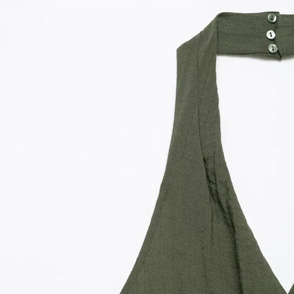 Vestido Cruzado Freya – Escote Halter con Cinturón
