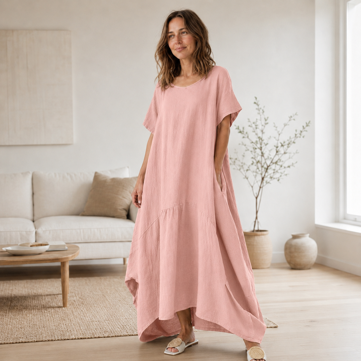 Vestido Largo Oversize Liv – Corte Informal y Largo