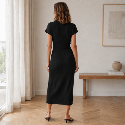 Vestido Midi Idun – Anudado con Abertura Lateral