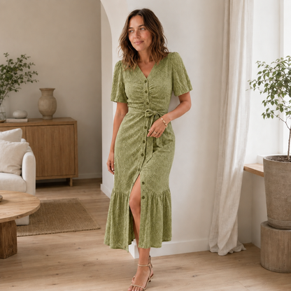 Vestido Midi Nika – Vestido de Verano Floral