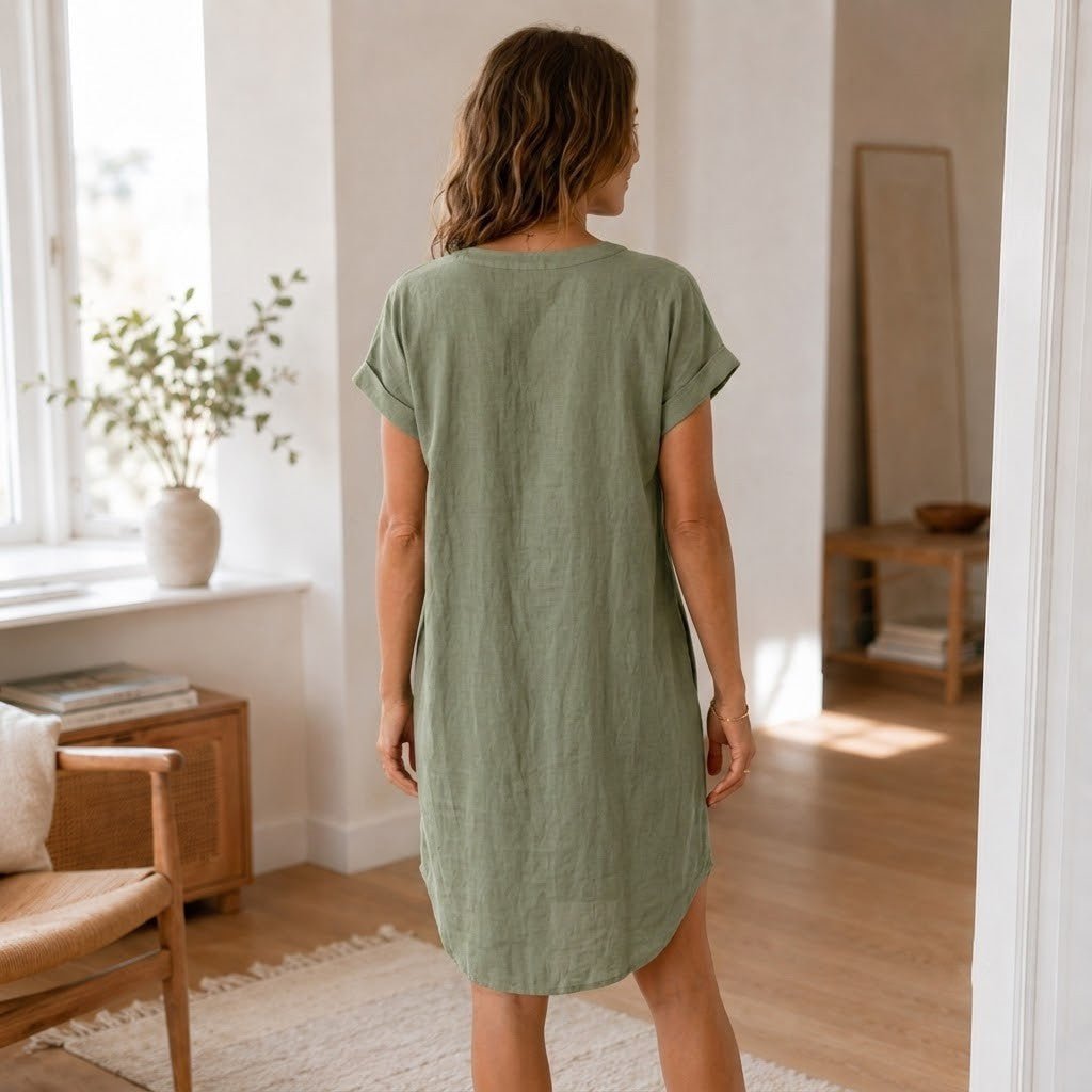 Vestido Túnica Liv – Informal con Escote en V