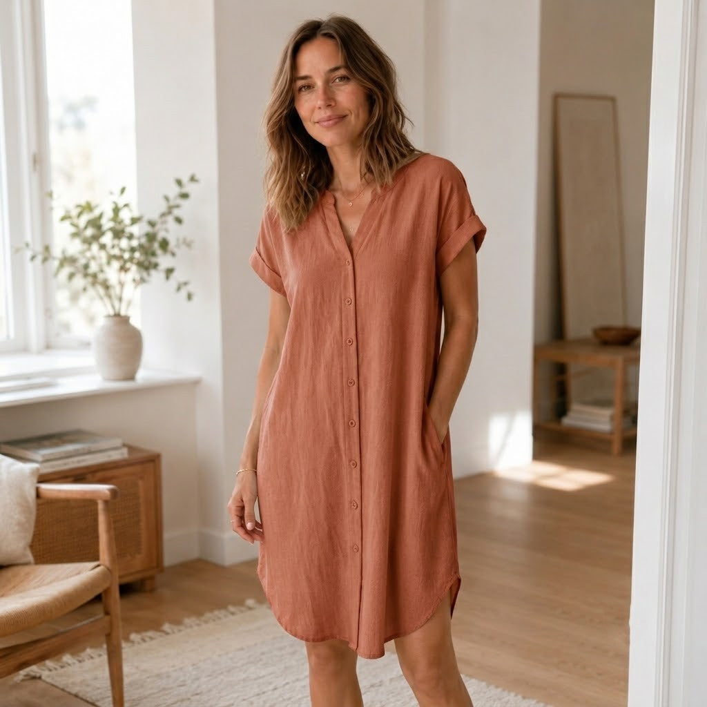 Vestido Túnica Liv – Informal con Escote en V