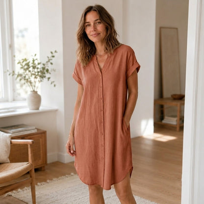 Vestido Túnica Liv – Informal con Escote en V